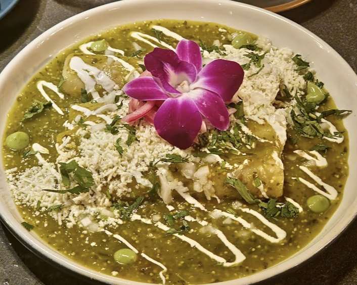 La Frida Mexican Grill & Seafood signature dishes Green Chili Chicken Enchiladas﻿﻿﻿
Frida Chicken Enchilada
Las Magdalenas Enchiladas